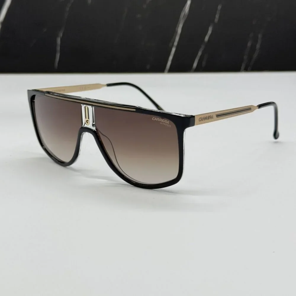 NEW CARRERA 1056/S 2M2 SUNGLASSES MEN BROWN GOLD AVIATOR EYEWEAR